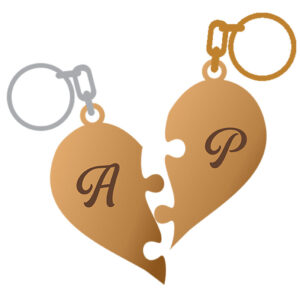 Llavero Corazón a la mitad